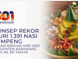 1.391 Nasi Tumpeng di Hari Jadi Karawang ke-391 Pecahkan Rekor Muri