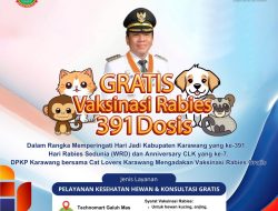Peringatan HUT Karawang 2024, DPKP Gelar Vaksinasi Rabies Gratis 391 Dosis