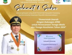 Dukung Penuh Tenaga Medis, Pemkab Karawang Raih Penghargaan dari Kemenkes RI