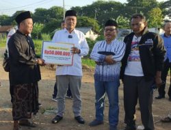 H. Maslani Sumbang Pembangunan Gedung Da’wah NU Karawang Tahap I Rp 50 Juta