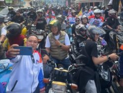 Gunakan Motor Berangkat ke Kampanye Akbar, Aep – Maslani Dikawal Puluhan Ribu Motor