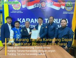 Sah! Karang Taruna Karawang Periode 2024-2029 Dapat SK Dari Katar Jabar
