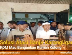 Ngantor di Karawang KDM Bicara Solusi Banjir Karangligar : Mau Buat Rumah Kolong