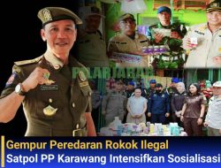 Gempur Predaran Rokok Ilegal, Satpol PP Karawang Intensifkan Sosialisasi!
