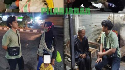 PMII Cabang Karawang Sisir Gelandangan, Pemerintah Diminta Serius Lakukan Penanganan