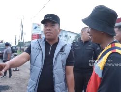 Jalan Nasional Rusak di Jatisari Akhirnya Diperbaiki! Bupati Aep Tinjau Langsung Perbaikan
