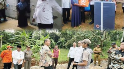 Mewakili Bupati Karawang, Wabup Maslani Didampingi Sekda Salurkan Bantuan Terdampak Gempa Bumi!