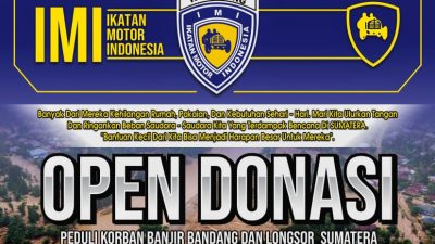 IMI Karawang Open Donasi Untuk Korban Bencana Sumatera – Aceh!