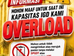 RSUD Jatisari Informasikan Tengah Hadapi Lonjakan Pasien : 100 Bed Terisi Dan 18 Bed IGD Penuh